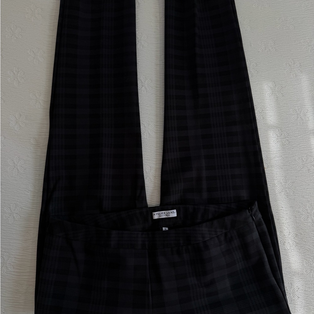 Pants Plaid black and gray size 14 - Picture 6 of 16
